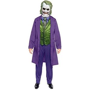 Amscan Officieel Warner Bros DC Comics kostuum voor heren, gelicentieerd product van The Joker Movie Character, maat XL, paars, groen, 9907618