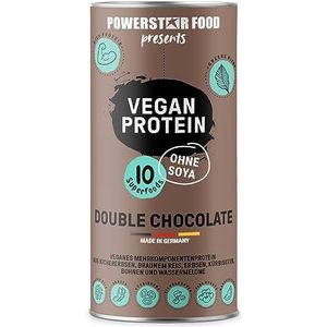 Powerstar PLANTAAL Proteïne 500 g | Veganistisch proteïnepoeder zonder soja | Meercomponenten eiwitpoeder verrijkt met 10 superfoods | Made in Germany | spiermassa | vanille