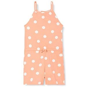 Koton Polka Dot Patterned Halter Neck Jumpsuit Katoen Jurk Meisjes, Roze design (2d5)