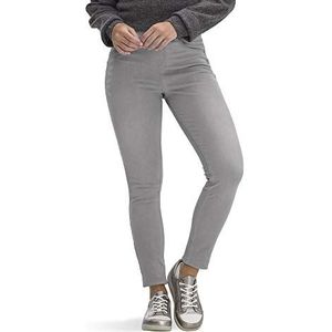 HUE Ultra Soft Denim leggings met hoge taille voor dames, chique leggings van jeans voor dames, zilvergrijs wassen