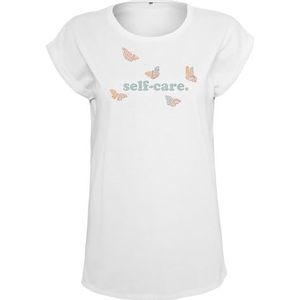 Mister Tee - Self-Care Dames T-shirt - Wit
