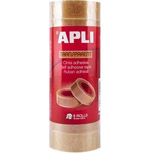 APLI 12490 plakband 8 rollen transparant