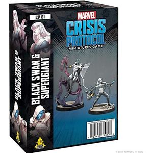 Atomic Mass Games Zwarte en super reuzenzwan: Marvel Crisis Protocol | Speelfigurenset | vanaf 14 jaar | 2 spelers | 45 minuten speeltijd