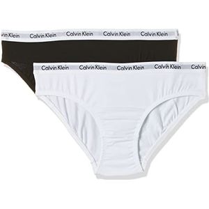 Calvin Klein Bikini slipje voor meisjes, Wit/Zwart