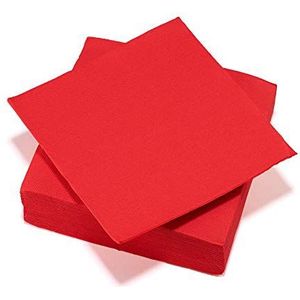 40 Tex-Touch FSC®-papieren servetten, 38 x 38 cm, rood