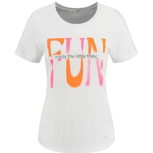 KEY LARGO Fun Round T-shirt voor dames, Wit (1000)