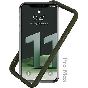 RHINOSHIELD Bumper Case Compatible with [iPhone 11 Pro Max] | CrashGuard NX - Shock Absorbent Slim Design Protective Cover 3.5M / 11ft Drop Protection - Camo Green