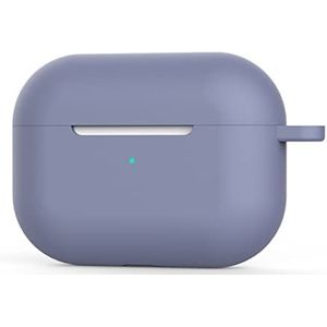 Airpods Pro hoes airpods pro hoes siliconen huidaccessoires voor vrouwen mannen en meisjes met Apple Airpods Pro hoes zachte siliconen hoes schokbestendig lavendel grijs