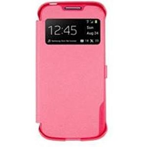 Samsung Galaxy S IV Mini Flip Case met venster roze