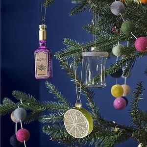 Ginger Ray Set van 3 decoratieve accessoires om op te hangen voor de kerstboom Tequila Zout en citroen