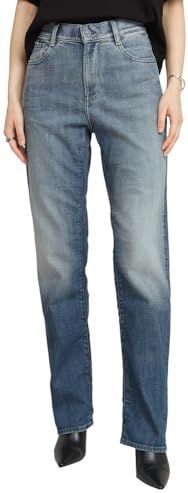G-Star RAW Jean droit Viktoria, Bleu (Antique Faded Steel Blue D23959-d938-h080), 28W / 34L