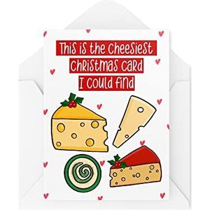 Grappige kerstkaarten | This Is The Cheesiest Card I Could Find | Kerstfeest | Grappig fopartikel | CBH1397