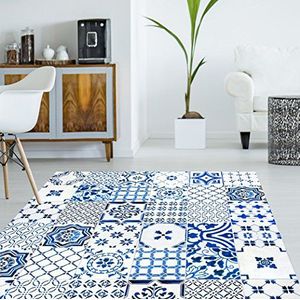 VINILIKO, Vinyl tapijt Lisboa, blauw, 133 x 200 cm