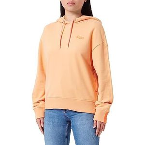 BOSS Sweat-shirt pour femme C_ecaisy_Print, Light/Pastel Orange838, L