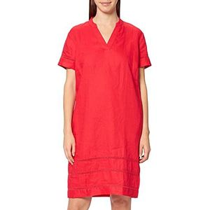 APART Fashion dames linnen jurk, Rood