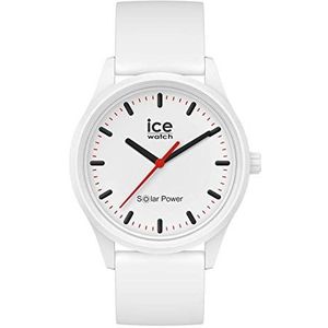 Ice-Watch - Ice Solar Power Polar – polshorloge wit unisex met siliconen armband – 017761 (medium), wit, mode/mode, Wit.