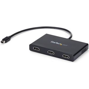 StarTech.com MST Mini DP Hub met 3 poorten - 4K 30Hz - Video Splitter Mini DisplayPort 1.2 op 3 HDMI 4K op multi-schermen - Transporthub met meerdere schermen (MSTMDP123HD)