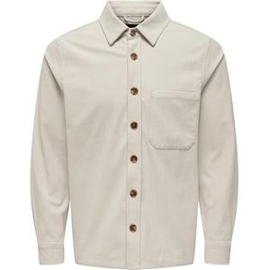 ONLY & SONS Onstile Corduroy 0111 Shirt voor heren, Pumice Stone