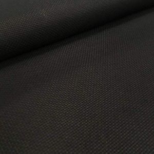 Kt KILOtela - Panama-stof kruissteek, aida-stof, borduurwerk, handwerk, 5,5 stippen/cm, 14 count, 50 cm lengte x 150 cm breedte, zwart - 0,5 meter
