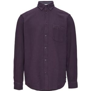 s.Oliver Coupe droite : chemise boutonnée en tissu texturé, Violet (4868), M