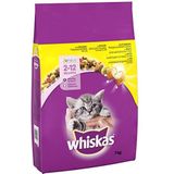 Whiskas Junior droogvoer voor kip, 7 kg (1 verpakking) droogvoer voor groeiende katten, extra kleine kibbles voor kittens (2 tot 12 maanden), verschillende verpakkingen verkrijgbaar