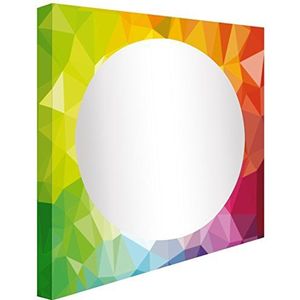 Ccretroiluminados Geometrische badkamerspiegel met acryllicht, meerkleurig, 60 x 5,3 x 60 cm