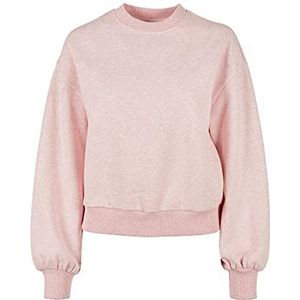 Urban Classics Dames Oversized Color Melange Crewneck Sweatshirt (1 stuk), Roze gemengd
