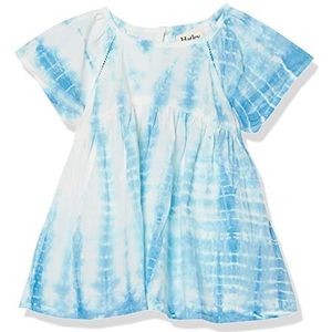 Hatley Geweven jurk babyjurk voor meisjes, Blue Tie Dye Stripes