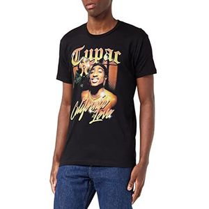 2Pac T-shirt voor dames en heren, SCHWARZ