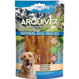Arquivet Natural Dog Snacks 12 snacks kippenvleugels 100 g – 100% natuurlijk – Chuches, prijs, traktaties voor honden – licht product – zeer rijk aan voedingsstoffen