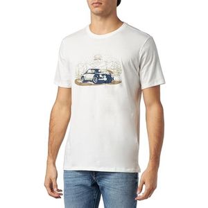 Teddy Smith Cars MC T-shirt met ronde hals, Middenwit