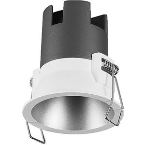 Ledvance Twist Downlight inbouwspot zilver, 5 W, 400 lm, 840 W, diameter 70 mm, kleur koud wit, tot 90% energiebesparing in vergelijking met halogeenspots, eenvoudige montage, 4000 K