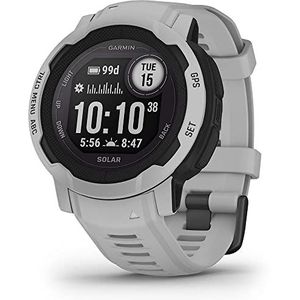 Garmin Instinct 2, Solar Grise - Solar-GPS-horloge, robuust, intelligente smartwatch, 45 mm behuizing