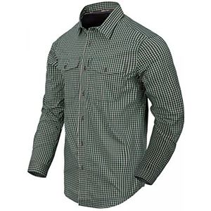 Helikon-Tex Heren Covert Concealed Carry Shirt Savage Green Checkered Savage Green Checkered, XL