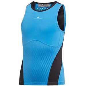 adidas, Tanktop meisjes-blauw, zwart, 116 jongens-bovendeel, blauw, 116 cm