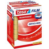 Tesa Transparent Film - Transparante plakband met sterke kleefkracht - Bestand tegen veroudering en scheuren - 66 m x 19 mm - Verpakking van 8