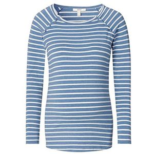 Esprit Nursing T-shirt à manches longues à rayures pour femme, Bleu moderne - 891, XXL
