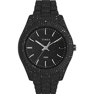 Timex Analoog herenhorloge met een kunststof armband Legacy Ocean, zwart., armband