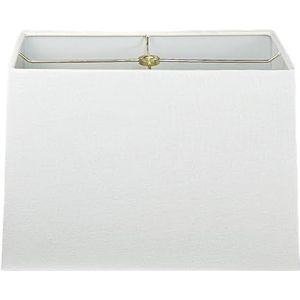 Royal Designs, INC rechthoek achter harde lampenkap - wit linnen (8 x 16) x (10 x 18) x 12