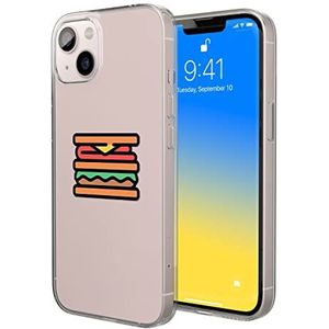Bonateks, Étui de protection imprimé numériquement compatible avec iPhone 14, coque de protection anti-chocs, silicone, flexible, transparent