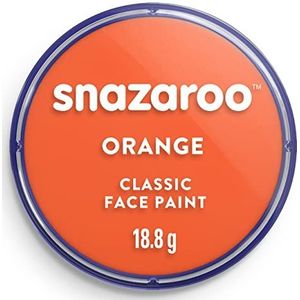 Snazaroo - Verf voor gezicht en lichaam, make-up voor gezicht en vermomming, voor kinderen en volwassenen, blush 75 ml, kleur: oranje