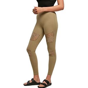 Urban Classics dameslegging met veters, Khaki (stad)