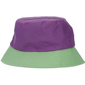 Folat 24871 Costume Bucket Colorblock Violet/Vert Néon Fluorescents-Chapeaux Couleur unisexes décoration de fête pour le carnaval Halloween, Multicolore