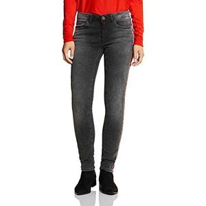 Street One dames slim jeans, grijs (Grey Random Bleached 12066)