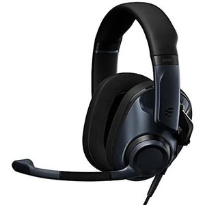 EPOS H6 Pro Gesloten Akoestische Gaming Headset + Mic – Over-ear Koptelefoon– Lichte Hoofdband – Til om te Dempen – PC, Mac, Headset PS4, PS5, Xbox Series X, Xbox One, Nintendo Switch (Sebring Black)