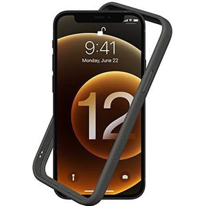 RHINOSHIELD Bumper Case Compatible with [iPhone 12/12 Pro] | CrashGuard NX - Shock Absorbent Slim Design Protective Cover 3.5M / 11ft Drop Protection - Graphite