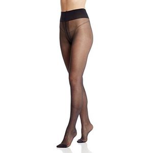 Dim Diam's Damespanty met taps toelopende benen, semi-ondoorzichtig, 1 stuk, zwart.