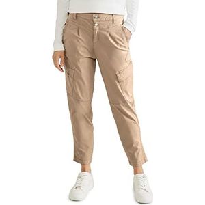 Street One A376306 Tapered Cargobroek voor dames, Glad zand