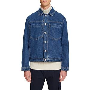 ESPRIT Herenjas, 901/donkerblauw gewassen, S, 901/donkerblauw stonewashed