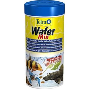 Tetra Wafer Mix - voer voor alle bodemvissen (bijv. meerval) en krabben, voor een gezonde groei en betere weerstand, 250 ml